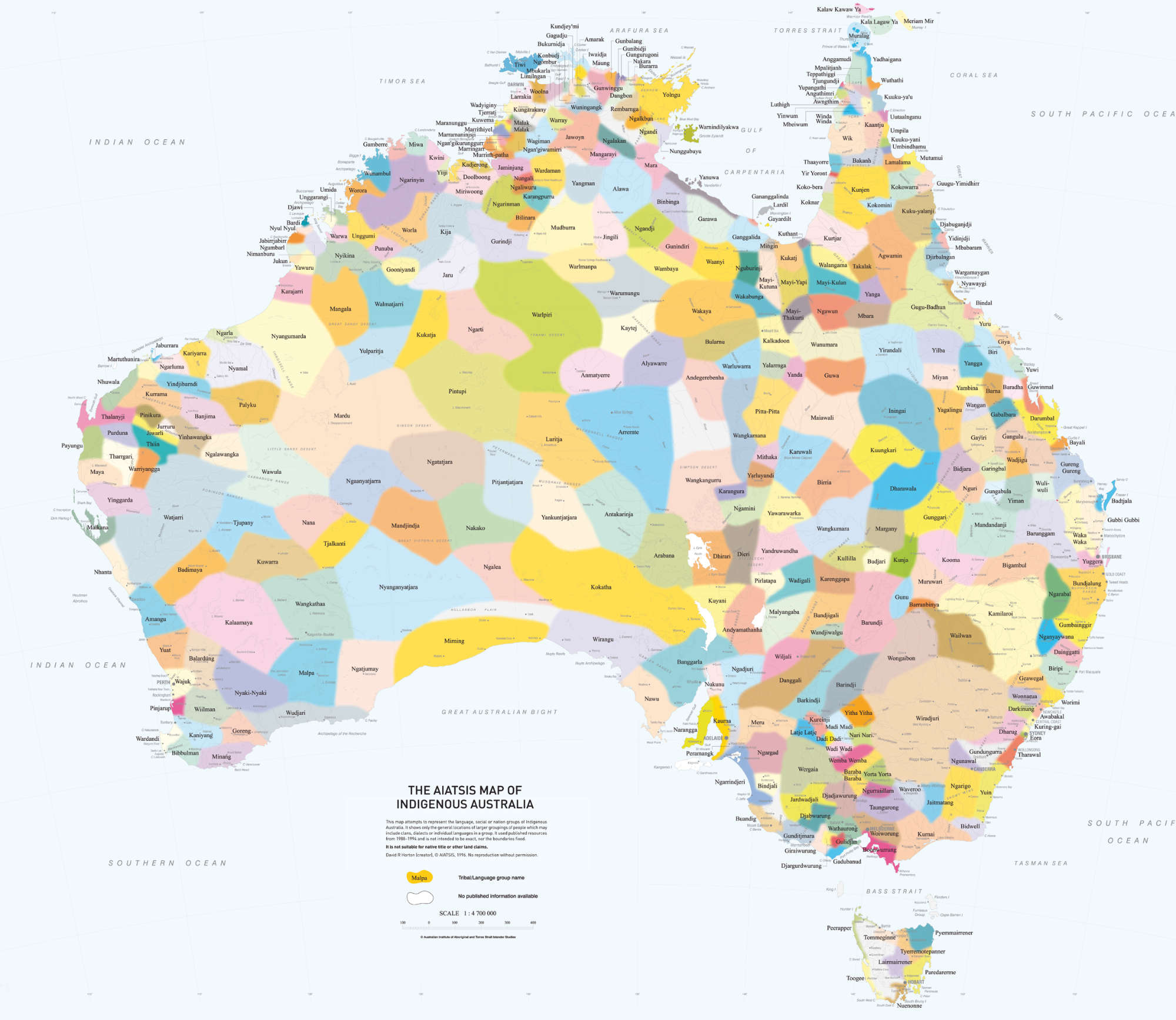 DISCLAIMER: The above map is based upon the Horton Indigenous Map of Australia © Aboriginal Studies Press, AIATSIS, and Auslig/Sinclair, Knight, Merz, 1996. The full map is available on the AIATSIS website. The locations of the languages of SA, as stated on the this website are not intended for Land Claim use, and are an approximate guide only. Individual language project locations are based on information from publicly available MILR (ILS) documents.